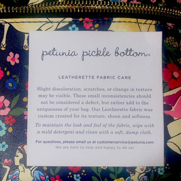 Disney’s Petunia Pickle Bottom Snow White Leatherette Backpack - Picture 8 of 9